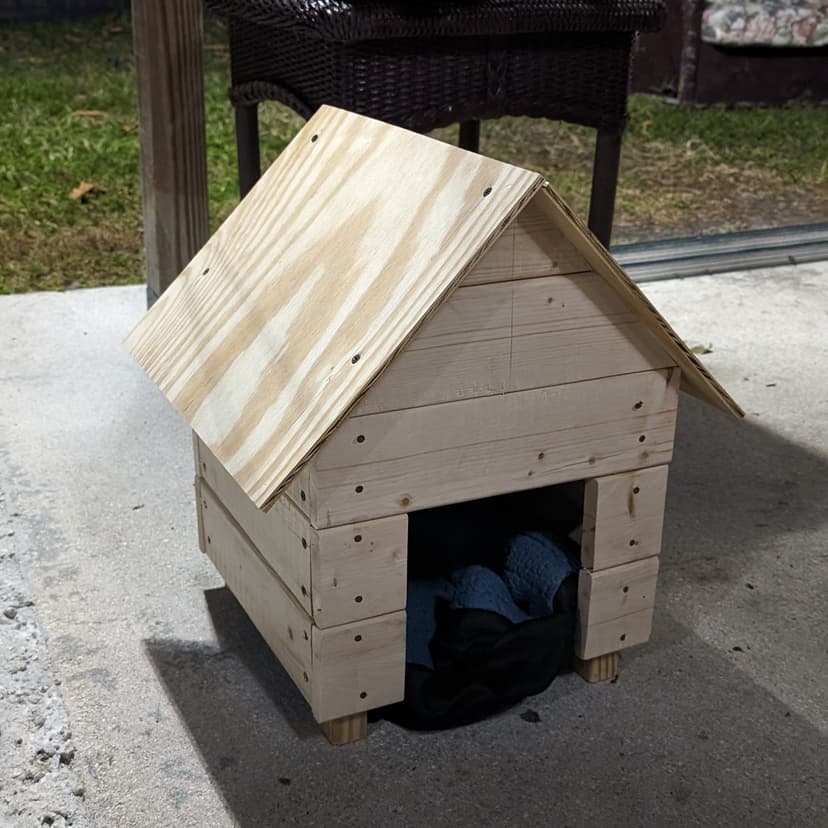 Memorial dog house created for Lolita