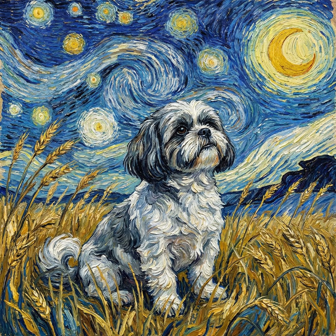 Van Gogh Pet Portrait Example