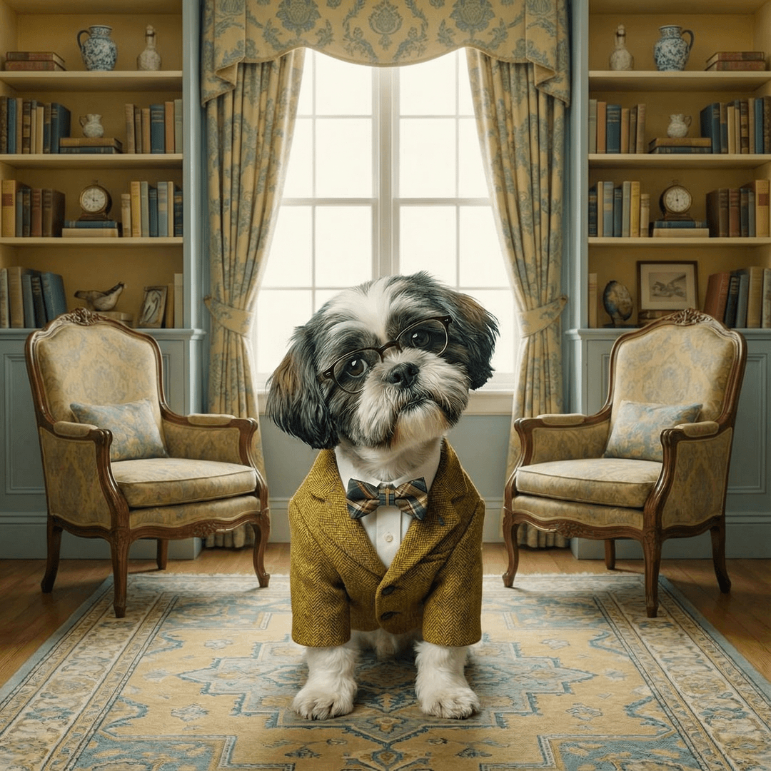 Wes Anderson Pet Portrait Example
