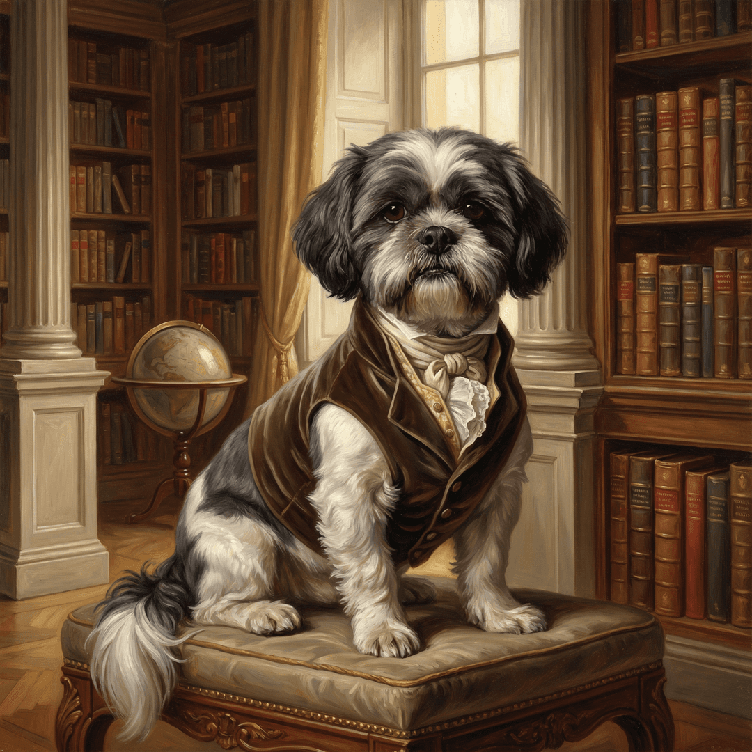 Oil Painting Pet Portrait Example
