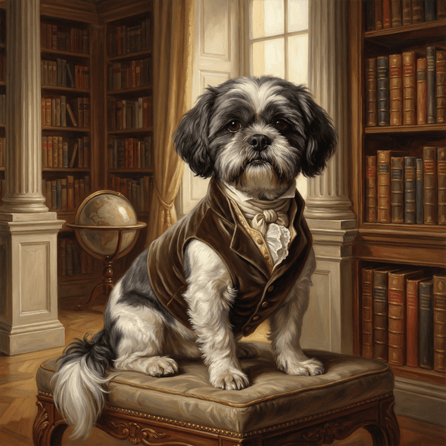 Oil Painting pet portrait style