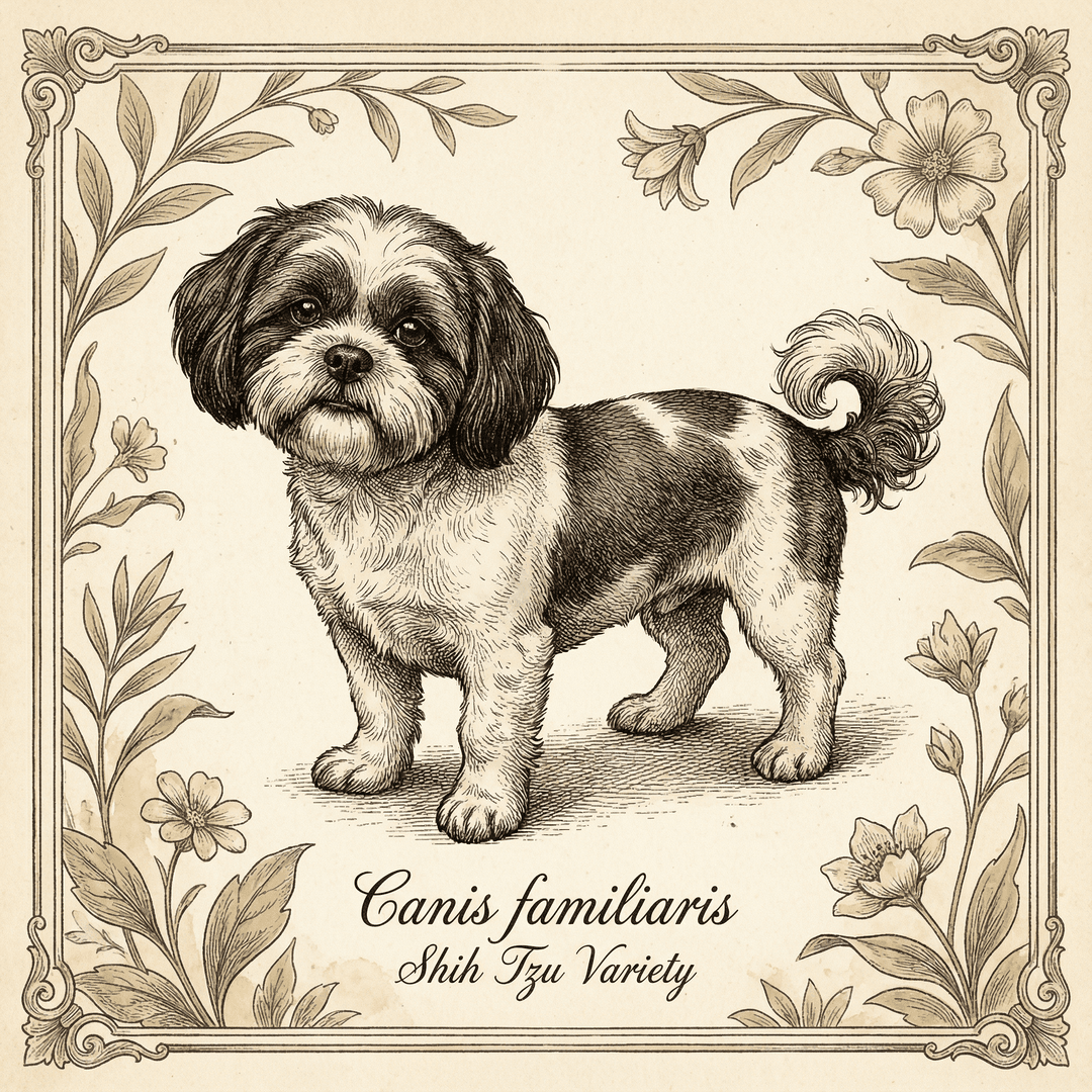 Vintage Scientific Lithograph Pet Portrait Example