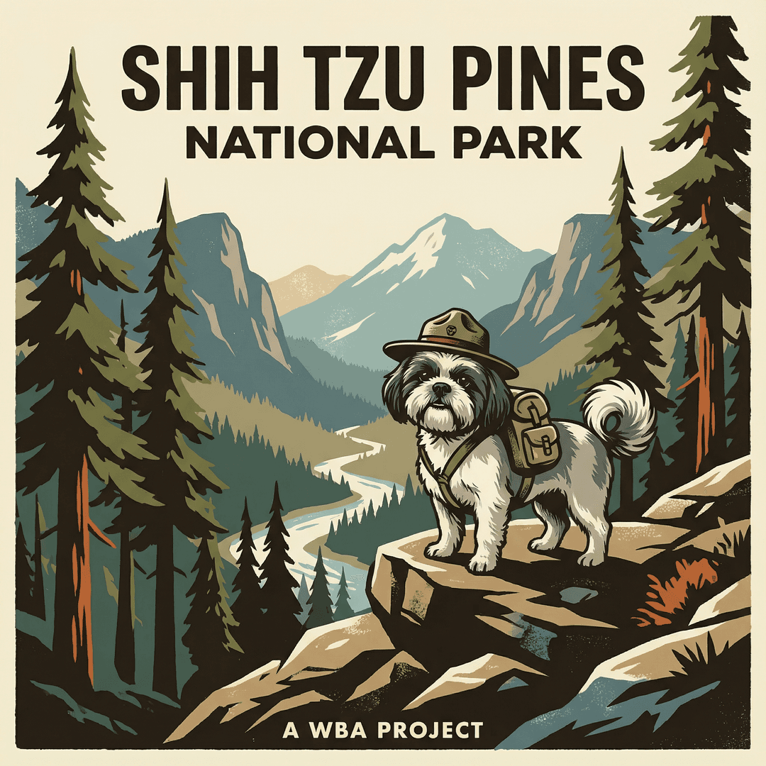 WBA National Park Poster Pet Portrait Example