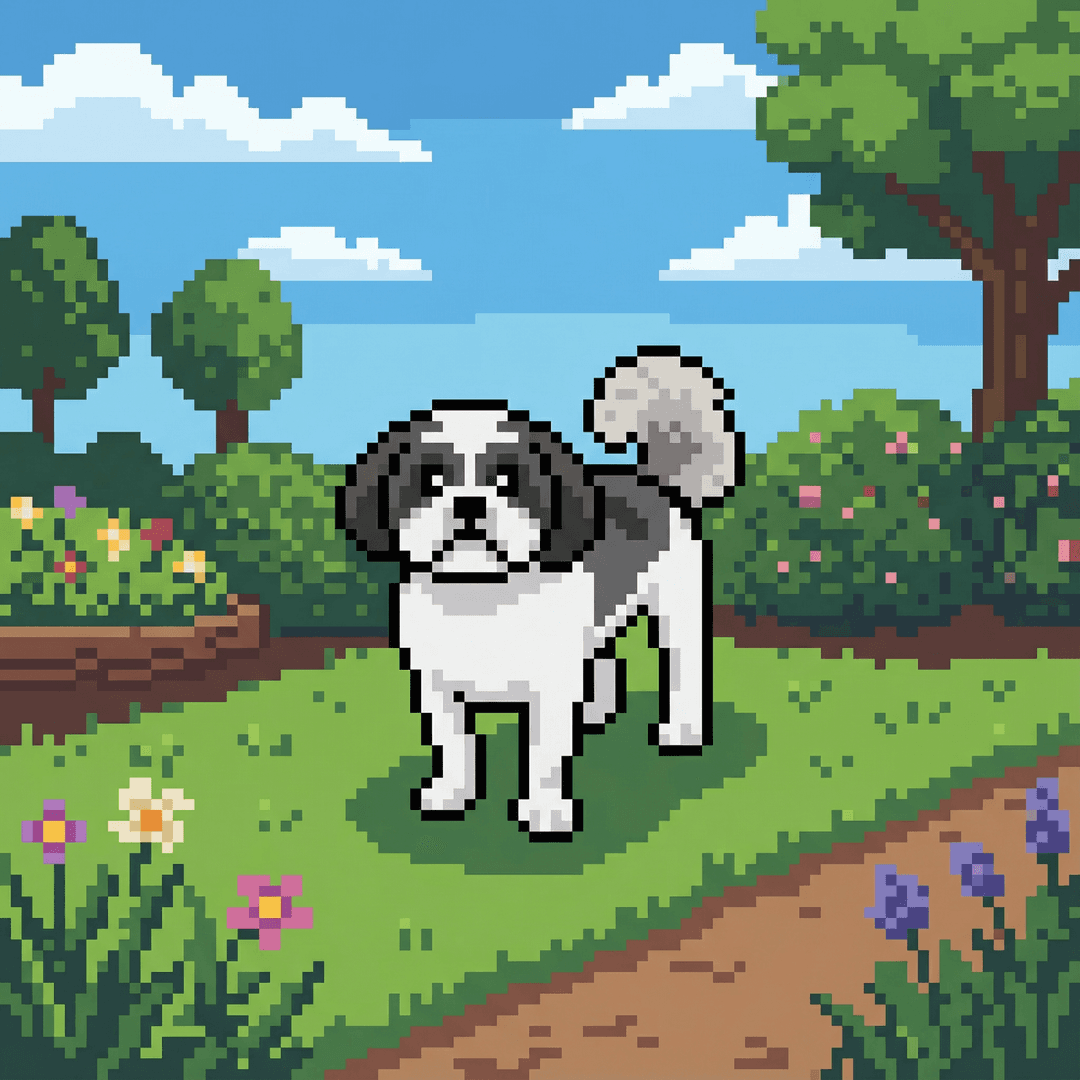Pixel Art Pet Portrait Example