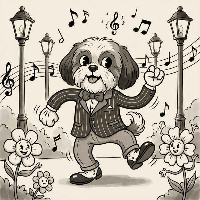 Rubber Hose pet portrait style