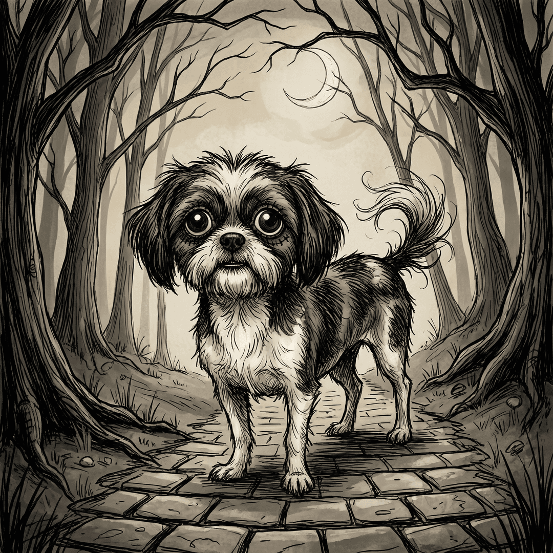Tim Burton Pet Portrait Example