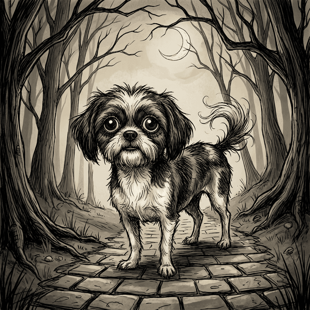 Tim Burton pet portrait style