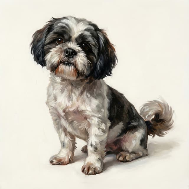 Plain White pet portrait example