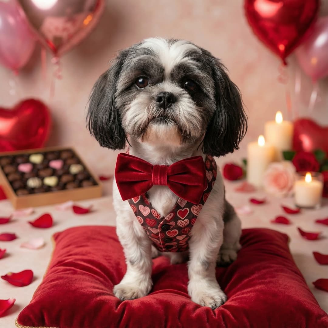 Valentine's Day Pet Portrait Example