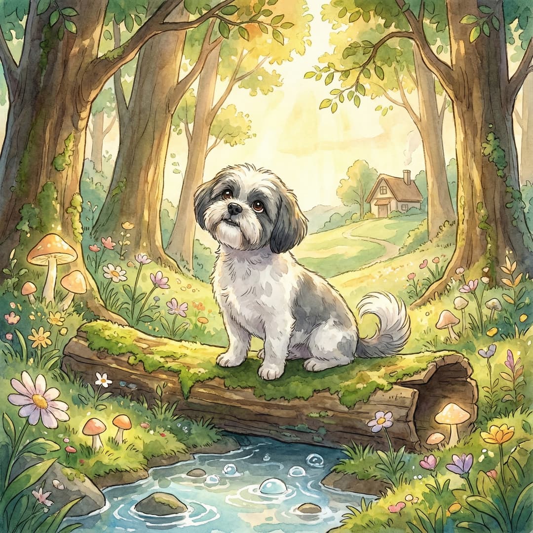 Studio Ghibli Pet Portrait Example