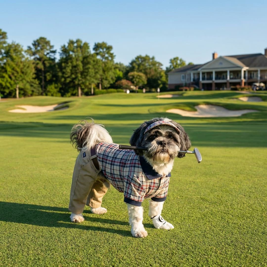 Golf Pet Portrait Example