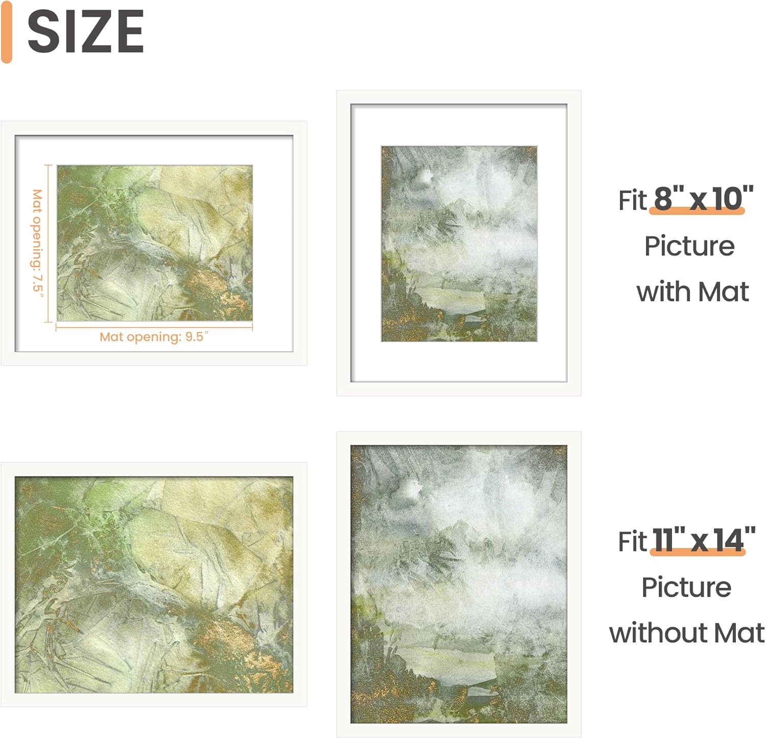 white frame 11x14 view 3